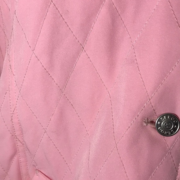 DEBRA DERO QUILTED PINK SPRING COAT, JACKET,  sz Sm EASTER mid length - Picture 3 of 8